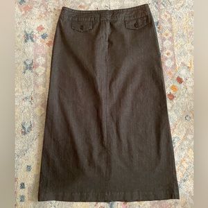 Cato size 12 brown mingled denim skirt